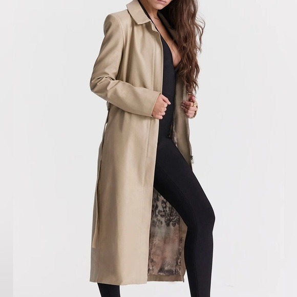 House of CB Jackets & Blazers - House Of Cb Ariel Beige Trench coat